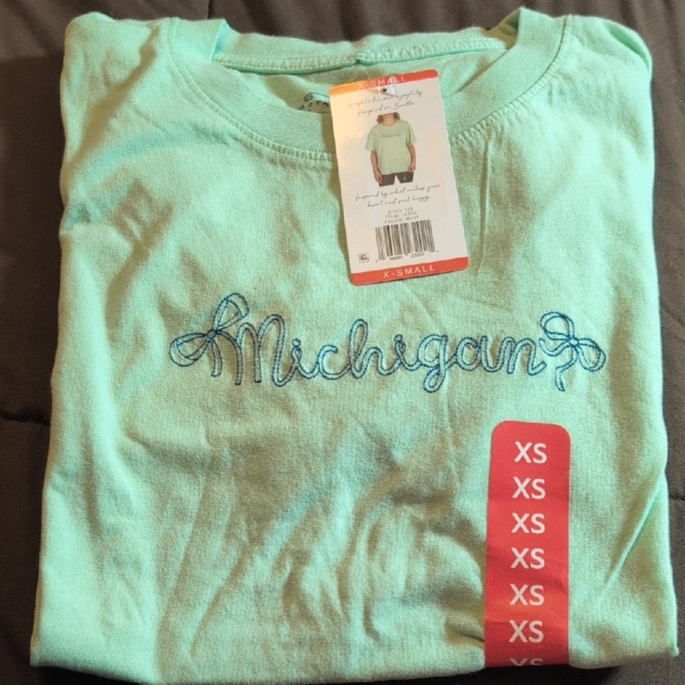 Mint Green Michigan T-Shirt